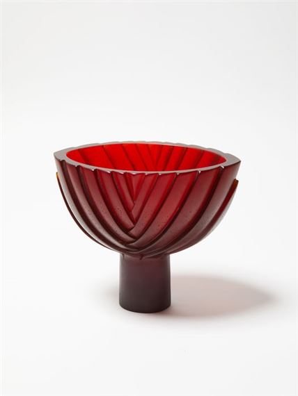 Side Carved Flax Pod by Ann Robinson, 1998