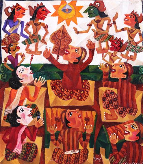 Bonny Setiawan | Nonton Wayang Kulit (2018) | MutualArt