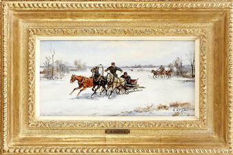 Snowy Landscape - Alfred Derfla