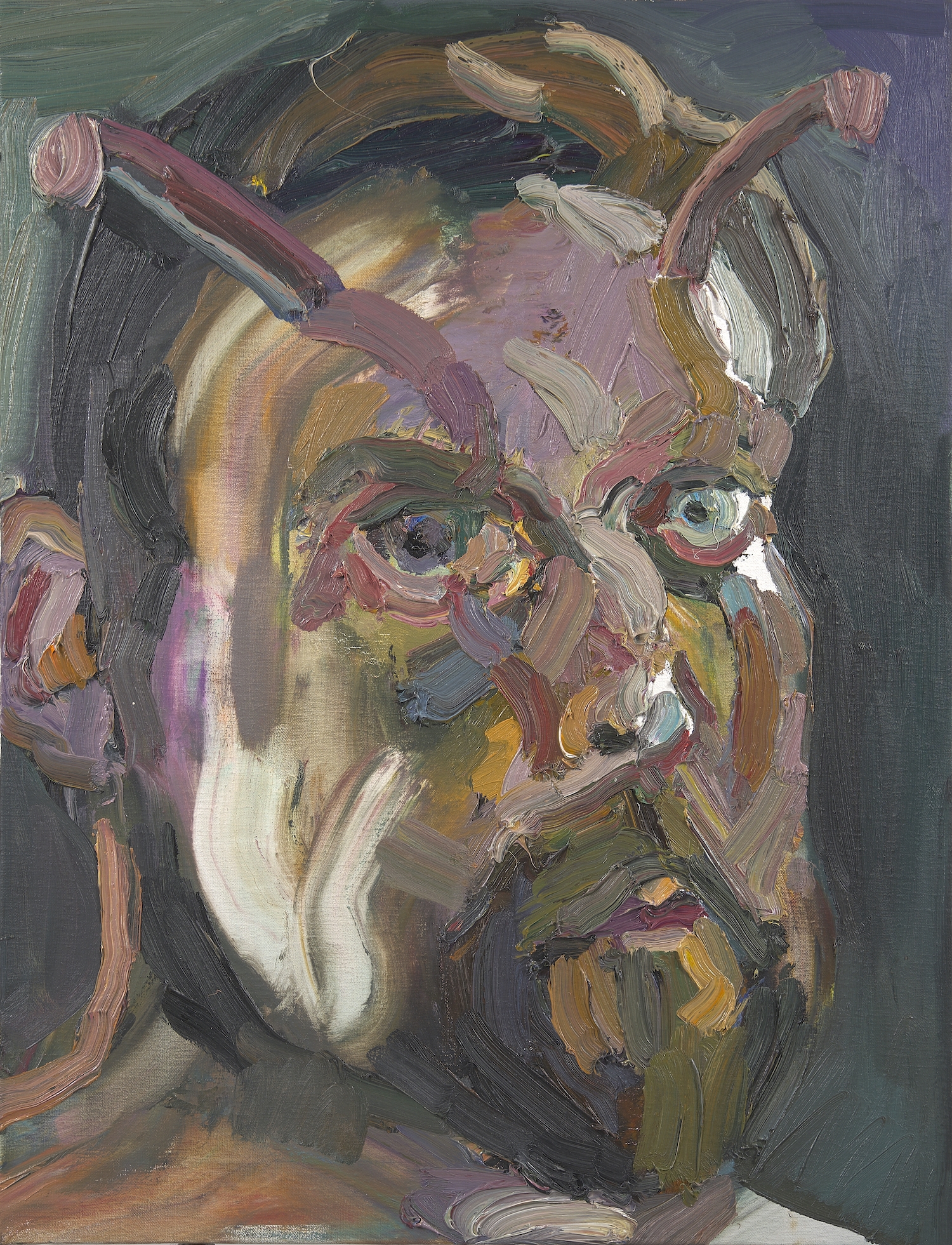 Quilty Ben | Self Portrait (Paris Riot) (2014) | MutualArt