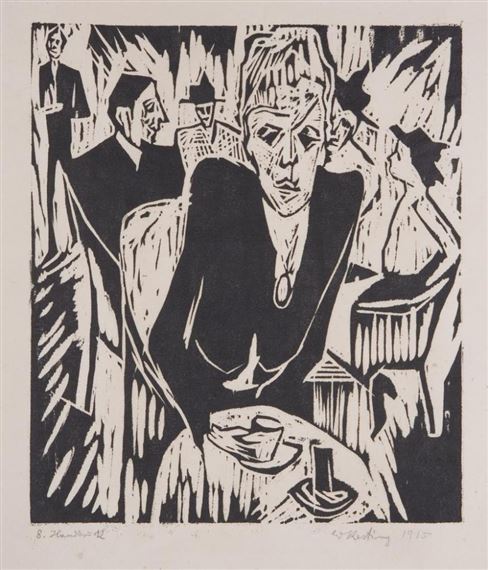 Edmund Kesting | IM CAFÉ (1915) | MutualArt