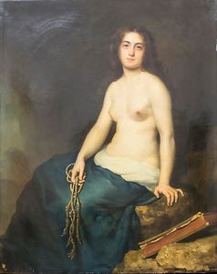 Die Büsserin Maria Magdalena by Adolphe Henri Dubasty, 1873