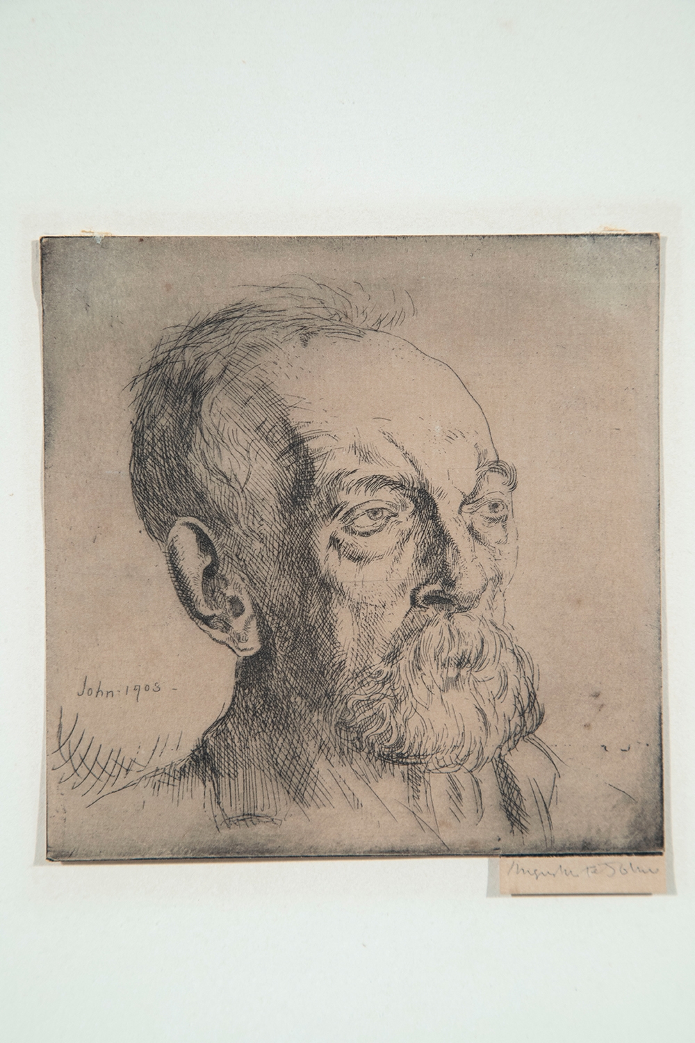 Augustus Edwin John Head of Old Underwood (1905) MutualArt