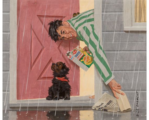 Post Cereal Advertisement, Morning Newspaper by Richard Sargent, 1957