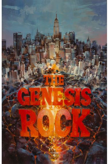 The Genesis Rock paperback cover by John Conrad Berkey, 1981