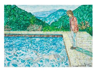 MADSAKI | Portrait of an Artist (Pool with Two Figures) Ⅱ