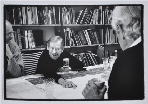 Václav Havel with beer