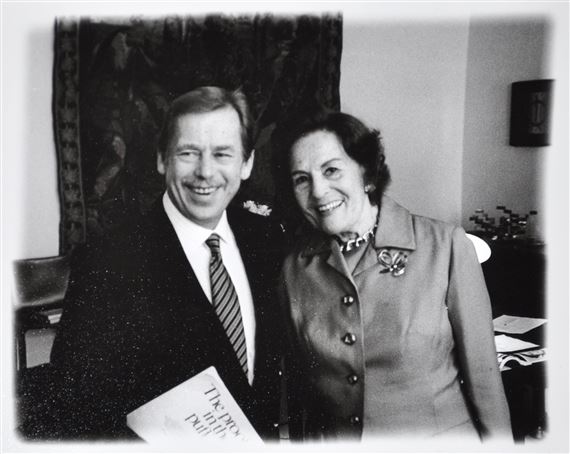 Václav Havel and Jarmila Novotná by Oldřich Škácha, 1990