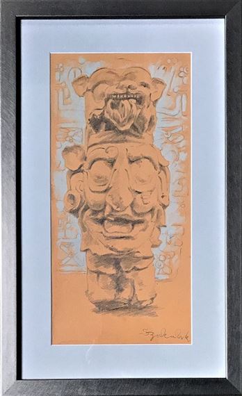 PROJECT OF A SCULPTURE by Stanislaw Szukalski