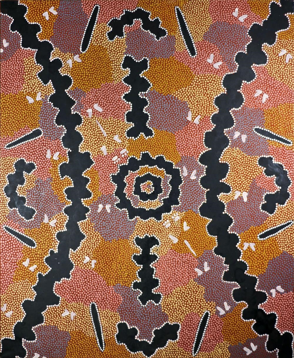 Clifford Possum Tjapaltjarri Corroboree Napperby Station MutualArt