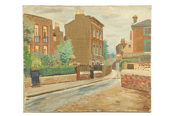 PROPERTY FROM THE ESTATE OF HUGH CRONYN (LOTS 61-66)

Hammersmith Mall
signed and dated HUGH/CRONYN/37 (lower right) by Hugh Cronyn, 1937