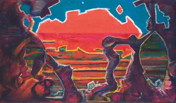 STUDY FOR A SUNSET by Cy Gavin, 2018