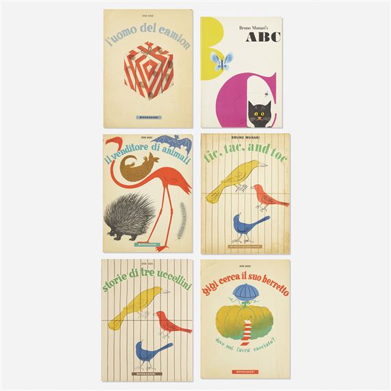 Bruno Munari | collection of six children's books (1945 - 1960