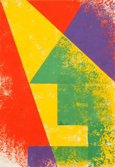 Heller Strahl (Profilkopf in Grün und Violett)