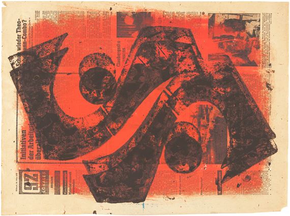 o.T. (Variante zu Blatt 7 der Folge "10 Handdrucke")