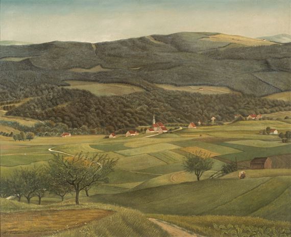 Sommerliche Riesengebirgslandschaft by Max Radler, 1942