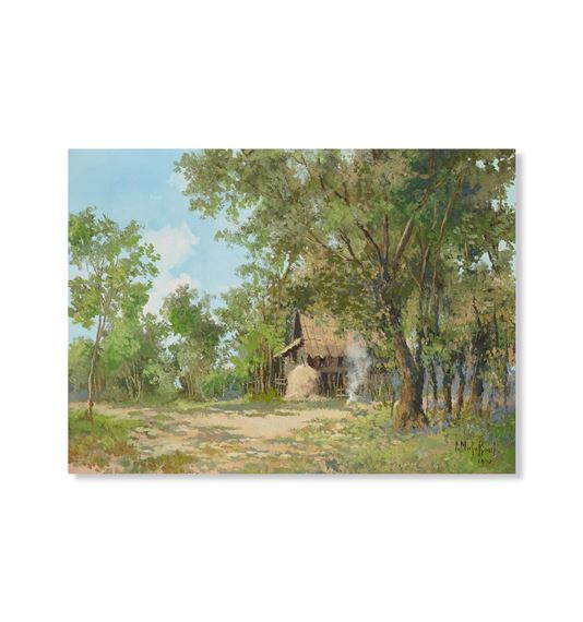 Landscape by M.L. Poum Malakoul, dated 1970