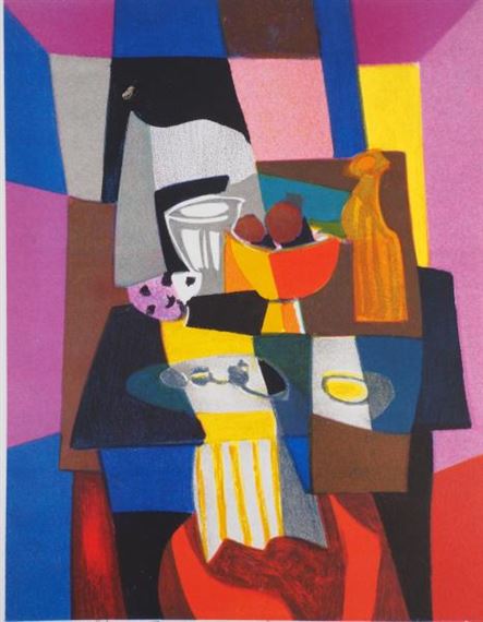 Marcel Mouly | Nature morte cubiste | MutualArt