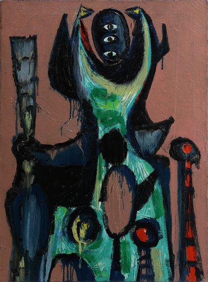 "Avis by Emerson S. Woelffer, 1948