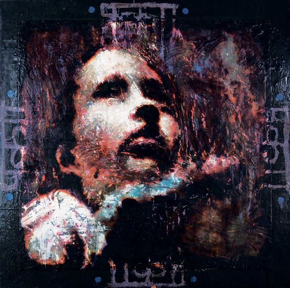 Method #2 - Portrait with Blue Flowers by Mark Gaskin, 2001