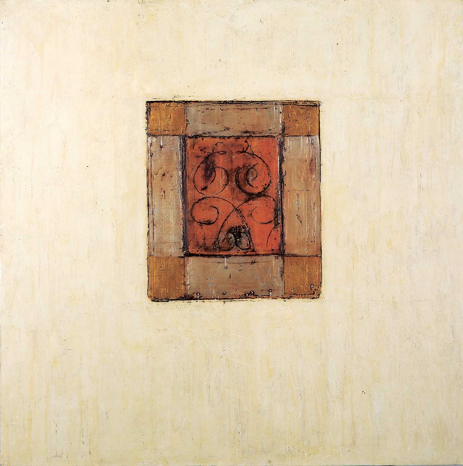 Artwork by Christopher Kier, Untitled [Tableau Series], Made of Mixed media encaustic on canvas