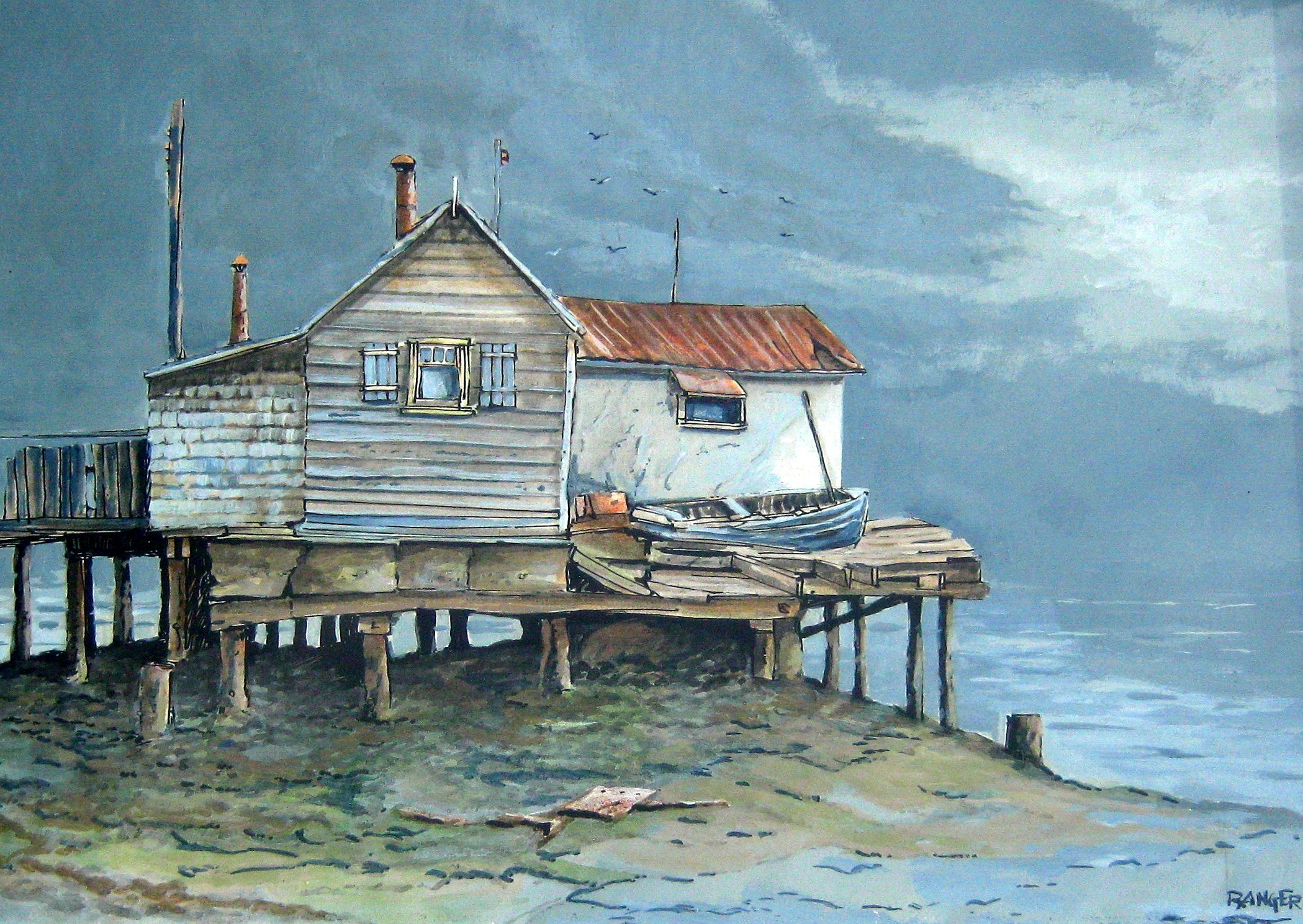 Albert F. Ranger | Coastal Cabin (1974) | MutualArt