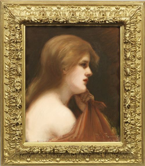 Bildnis eines blonden Mädchens im Profil by Ernest Rouart