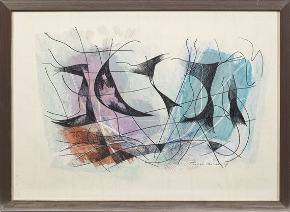 Abstrakte Komposition by Theodor Werner, 1957