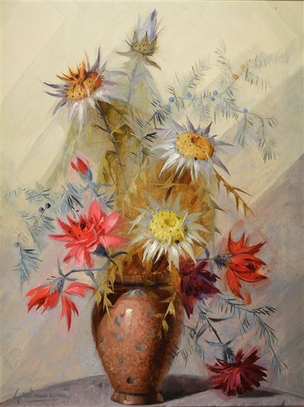 Cardi e garofani (thistles and carnations) by Beppi Grimani