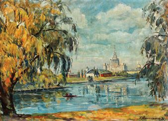 Peisaj din Herăstrău - Gheorghe Teodorescu Romanaţi