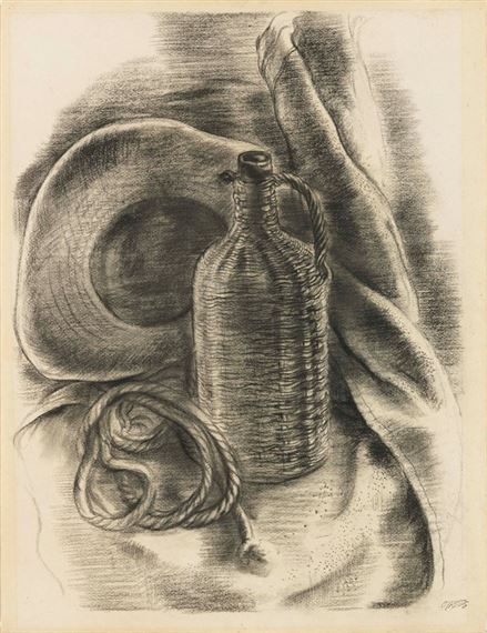 Still Life with Hat by George Grosz, 1940