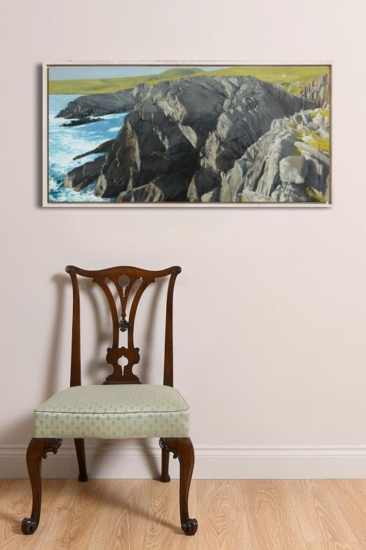 Artwork by Chris Rigby, Reencashlane, Massive Rock II, Made of oil on board