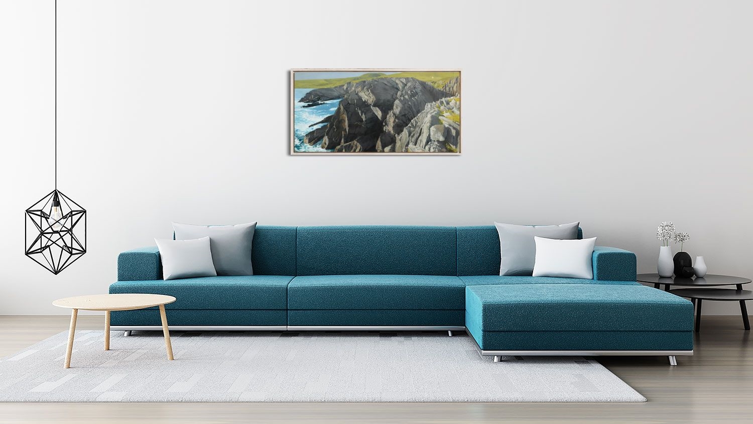 Artwork by Chris Rigby, Reencashlane, Massive Rock II, Made of oil on board