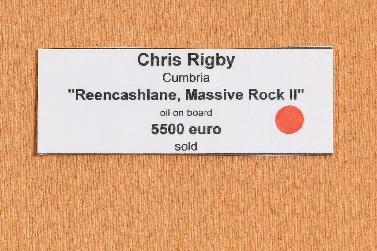 Artwork by Chris Rigby, Reencashlane, Massive Rock II, Made of oil on board
