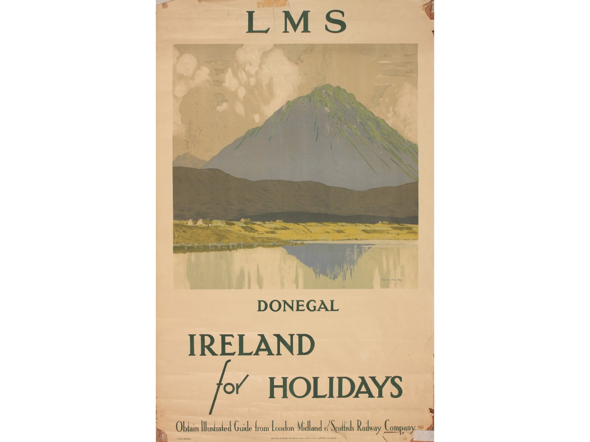 Paul Henry LMS Donegal Ireland for Holidays (Circa 1925) MutualArt