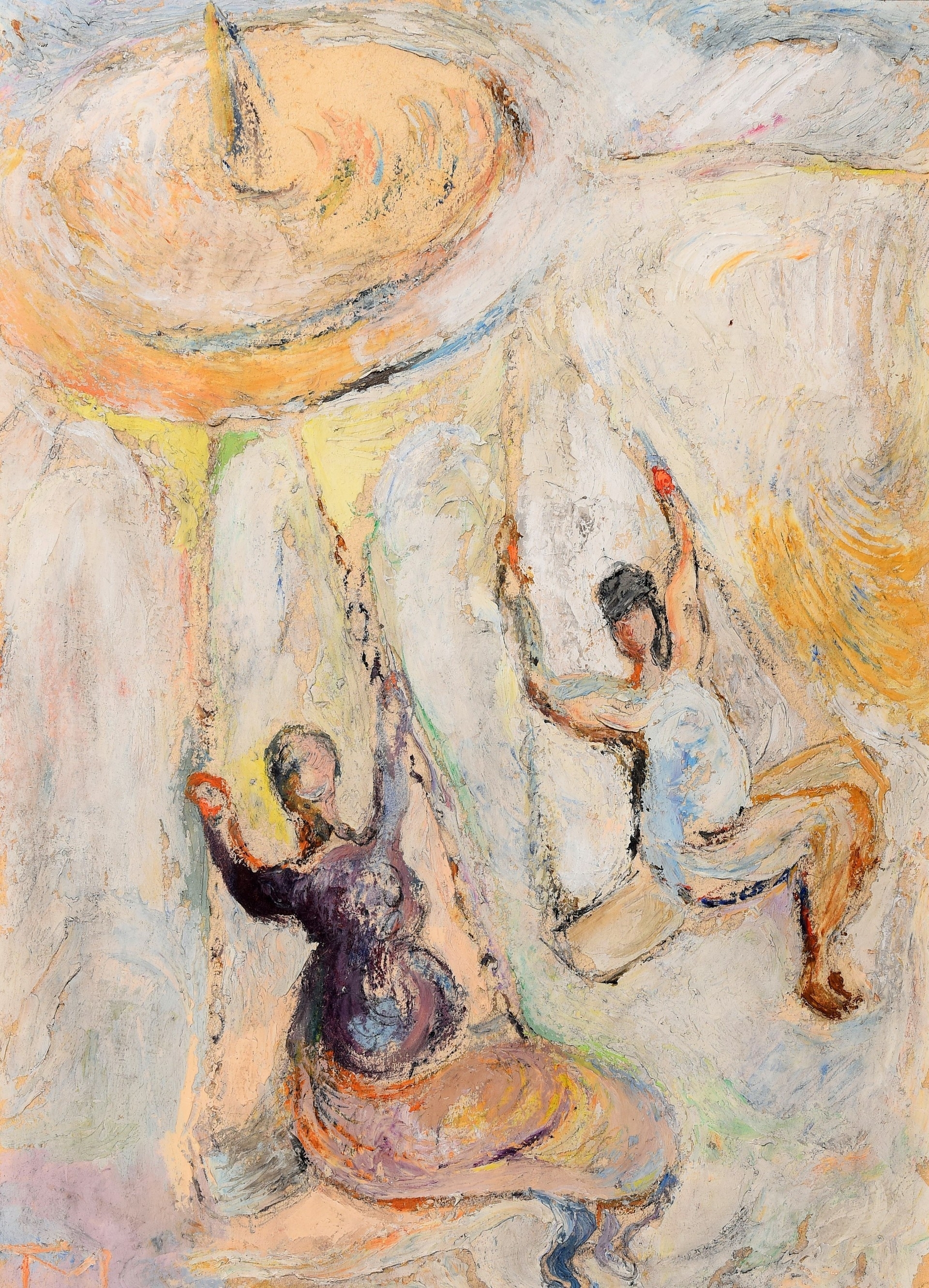 Artwork by Menyhért Tóth, Körhinta, Made of oil on paper