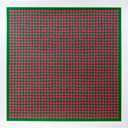 PINK HEARTS - Burton Kramer