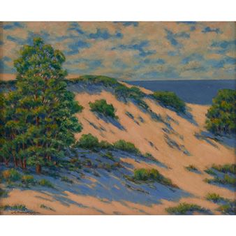 Landscape, together with study - Arthur Coplin