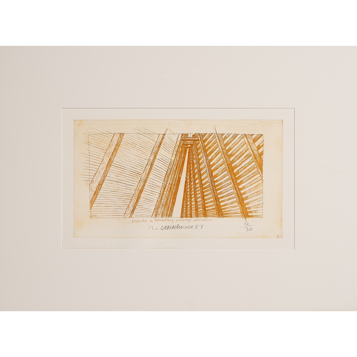Robert Stackhouse | inside a temporary passage structure (1987) | MutualArt