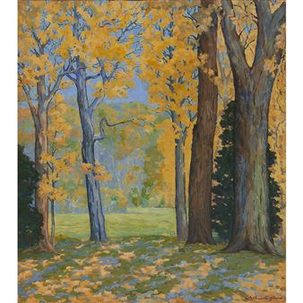 Landscape with Trees - Arthur Coplin