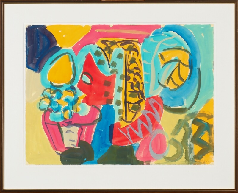 Artwork by Dyke Johannsen, Composition, Made of Watercolour on paper