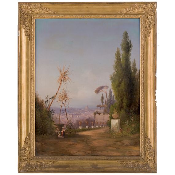 Veduta di Roma da Villa Malta by Roman School, 19th Century