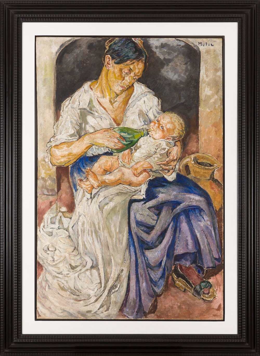 Artwork by Maria-Mela Muter, "Maternity", Made of oil on canvas