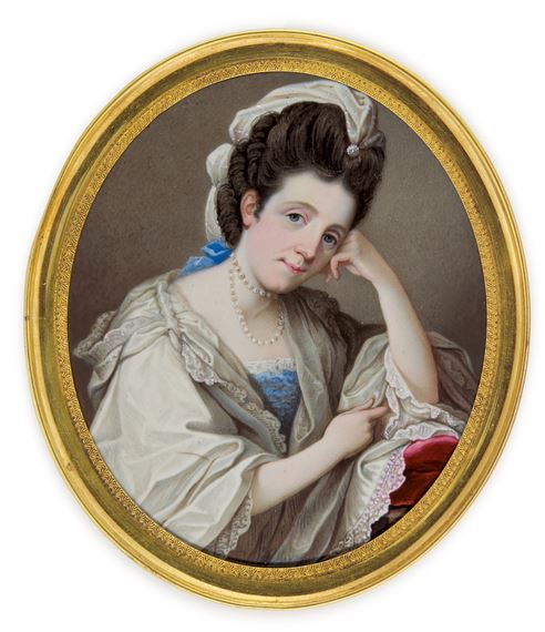 Portrait of a lady by Jeremiah Meyer, CIRCA 1770