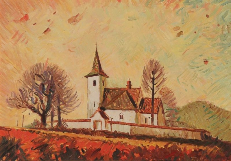 Kostol Všetkých svätých v Ružomberku by Ludovit Fulla, circa 1940