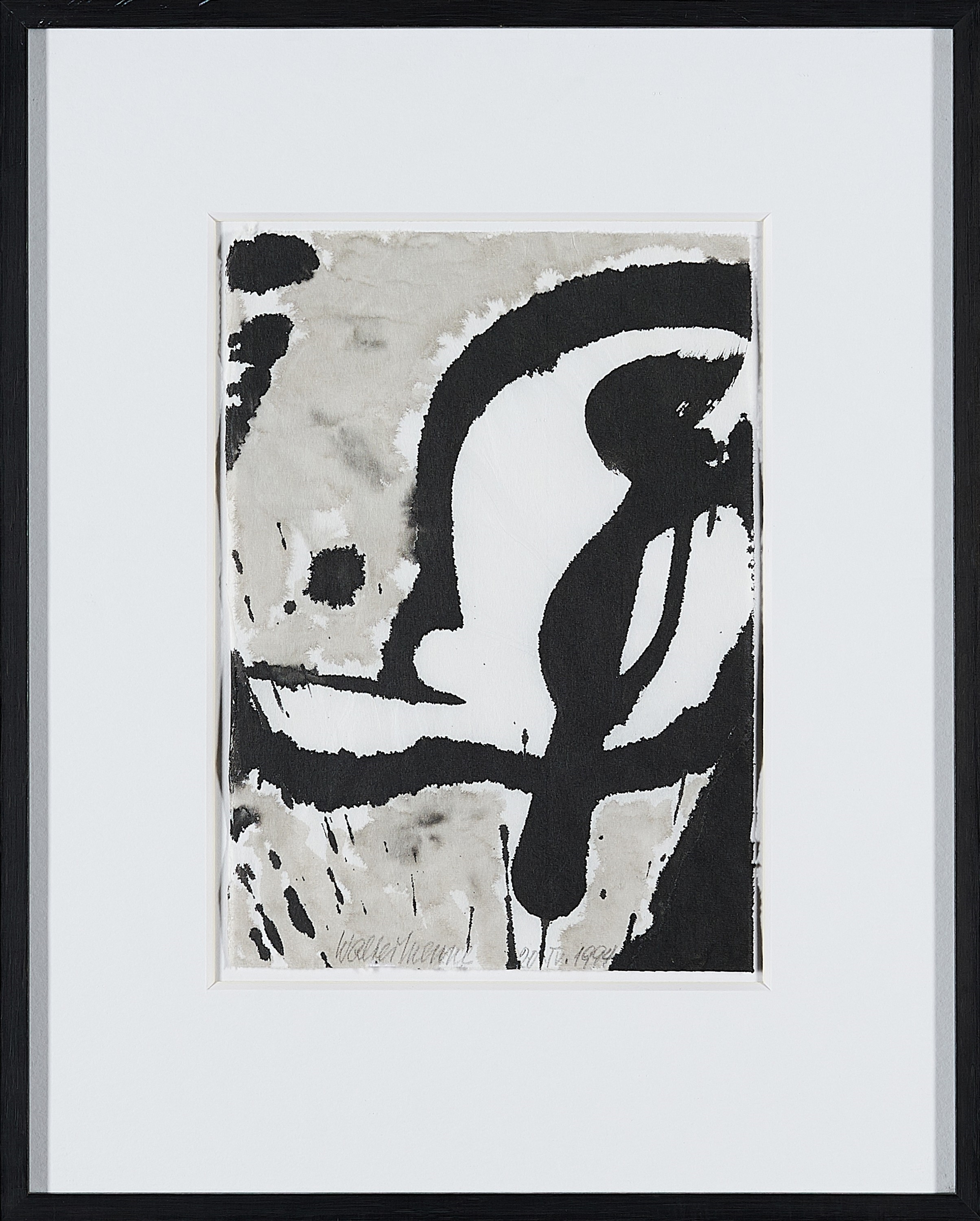 Artwork by Walter Menne, Mixed Lot of 5 Drawings, Made of India ink brush on thin