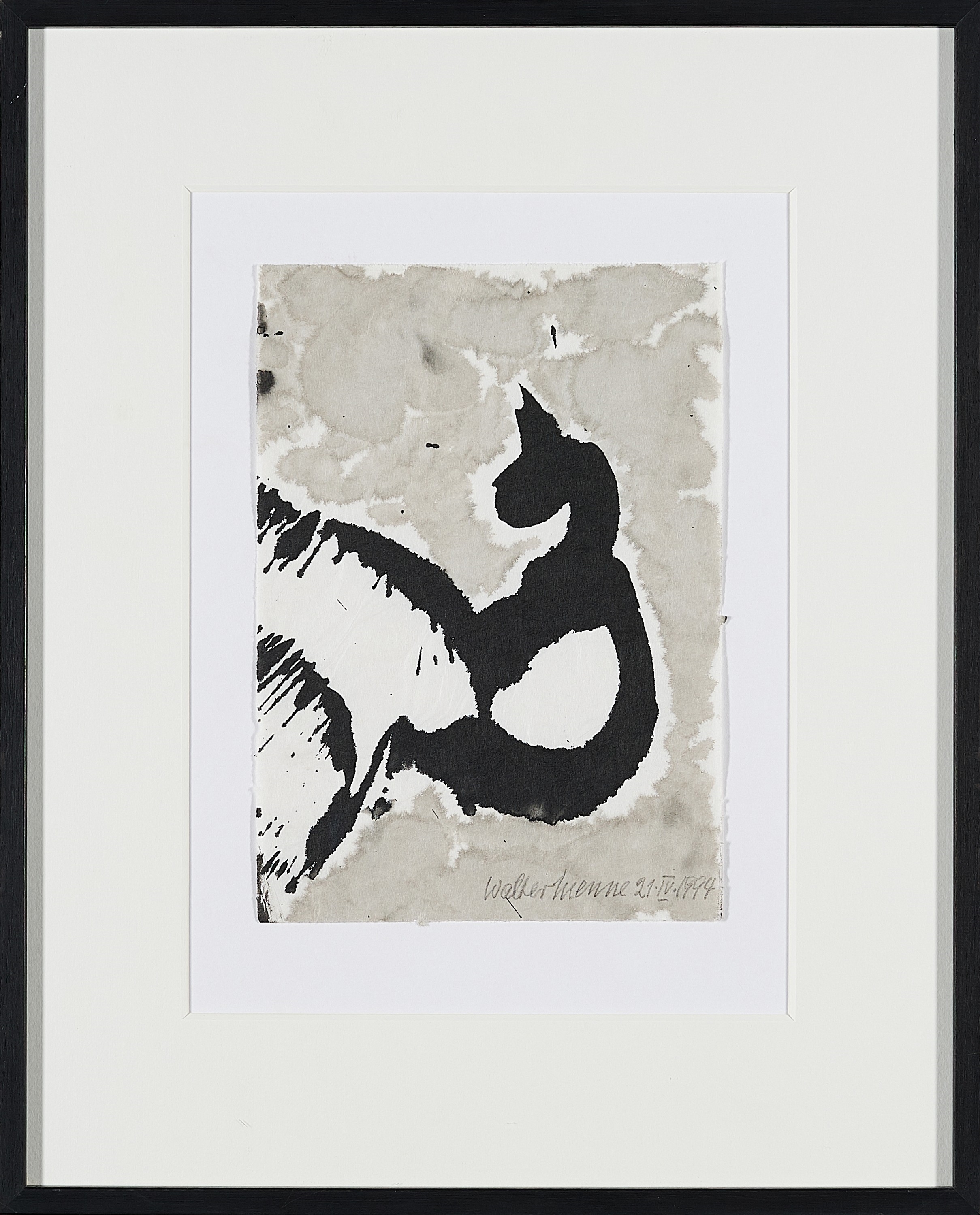 Artwork by Walter Menne, Mixed Lot of 5 Drawings, Made of India ink brush on thin