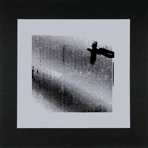 Artwork by Heinz Mack, Der Tänzer, Made of Serigraph and embossed print on aluminium cardboard