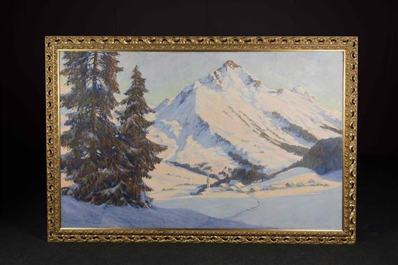 paesaggio Innevato con le Dolomiti by Heinz Munnich