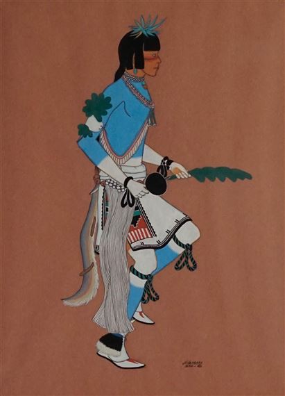 BLUE CORN DANCER by Joe Herrera